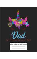 Composition Notebook: Magical Rainbow Unicorn Soft Glossy Cover Unicorns Kids Wide Ruled Blank Lined Journal Paper 7.5 x 9.25 Inches 110 Pages