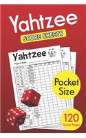 Pocket Size Yahtzee Score Sheets