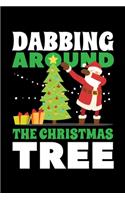 Dabbing Around the Christmas tree: Journal / Notebook / Diary Gift - 6"x9" - 120 pages - White Lined Paper - Matte Cover"
