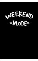 Weekend Mode: Hangman Puzzles - Mini Game - Clever Kids - 110 Lined Pages - 6 X 9 In - 15.24 X 22.86 Cm - Single Player - Funny Great Gift