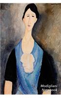 Modigliani Notebook: Young Woman in Blue Journal - 100-Page Beautiful Lined Art Notebook - 6 X 9 Artsy Journal Notebook (Art Masterpieces)