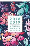 2018 2019 - Monthly Weekly Planner, 18 Month Weekly & Monthly Planner: Watercolour Floral, July 2018 - December 2019, 6" x 9"(2018 2019 18-Month Daily Weekly Monthly Planner, Organizer, Agenda and Calendar)