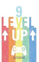 9 Level Up - Notebook: Happy Birthday for Kids - A Lined Notebook for Birthday Kids (9 Years Old) with a Stylish Vintage Gaming Design.