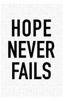 Hope Never Fails
