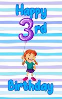 Happy 3rd Birthday: Journal Notebook Present for Girls and Boys