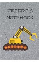 Freddie's Notebook: Funny Digger Writing 120 Pages Notebook Journal - Small Lined (6 X 9 )