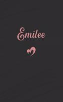 Emilee: Personalized Blank Lined Journal