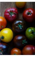 Vibrant Heirloom Tomatoes Notebook: 150 page lined 6 x 9 notebook/diary/journal