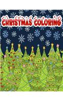 Christmas Coloring Book: Happy Holidays Santa Christmas Adults Kids Coloring Book