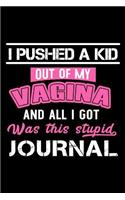I Pushed A Kid Out Of My Vagina And All I Got Was This Stupid Journal