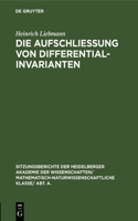Die Aufschließung Von Differentialinvarianten
