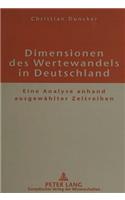 Dimensionen Des Wertewandels in Deutschland