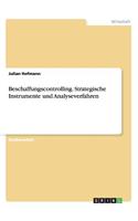 Beschaffungscontrolling. Strategische Instrumente und Analyseverfahren