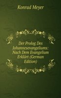 Der Prolog Des Johannesevangeliums: Nach Dem Evangelium Erklart (German Edition)