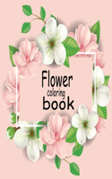 Flower coloring book