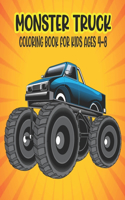 Monster Truck Coloring Book for Kids Ages 4-8