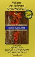 Worksheets Plus Mylab Math Student Access Card for Essentials of College Algebra with Integrated Review