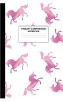 Primary Composition Notebook: Writing Journal for Grades K-2 Handwriting Practice Paper Sheets - Lovely Unicorn School Supplies for Girls, Kids and Teens - Preschool, Kindergarte