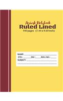 Amiesk Notebook - Ruled Lined Notebook - 140 pages (7.44 x 9.69 inch)
