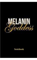 Melanin Goddess Notebook: Liniertes Notizbuch für Latinos, Latinas, farbige Menschen, hairstyle und Afro Fans - Notizheft Klatte für Männer, Frauen und Kinder