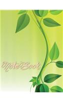 Notebook: Green nature (8.5x11 Inches)