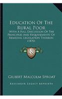Education Of The Rural Poor