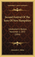 Second Festival Of The Sons Of New Hampshire