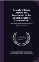 Reports of Cases Argued and Determined in the English Courts of Common Law: (English)