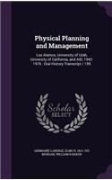 Physical Planning and Management