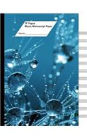 Music Manuscript Paper (Staff Paper) 70 Pages, 12 Staves Per Page