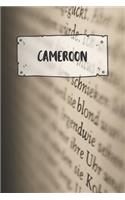 Cameroon: Ruled Travel Diary Notebook or Journey Journal - Lined Trip Pocketbook for Men and Women with Lines
