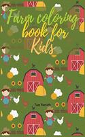 Farm coloring book for Kids