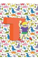 T Notebook: Back to School Notebooks, Soft Paperback, Cute College Ruled Notebook - Journal or Diary Notebook for Boys