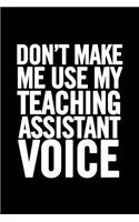 Teaching Assistant Notebook