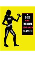 Diet and Exercise 120 Days Planner: (Diet & Fitness Tracker Log Book)