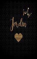 Jordin: Black Personalized Lined Journal with Inspirational Quotes