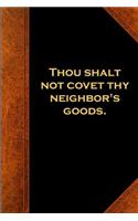 Religious Journal 10th Commandment Vintage Style Traditional: (notebook, Diary, Blank Book)
