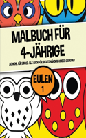 Malbuch für 4-Jährige (Eulen 1)