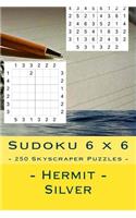Sudoku 6 X 6 - 250 Skyscraper Puzzles - Hermit - Silver