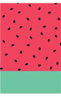 Watermelon Bullet Journal: Tropical Print 6x9 Dot Grid Notebook