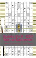 Sudoku 9 X 9 - 250 Next to Each Other - Wheel of Fire Puzzles - Level Bronze