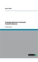 Ausprägungsformen nationaler Franchise-Systeme
