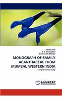 Monograph of Family Acanthaceae from Mumbai, Western India
