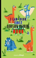 I Can Color First Dinasour Coloring Book