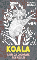 Libri da colorare per adulti - Mandala - Animale - Koala