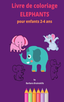 Livre de coloriage ELEPHANTS pour enfants 2-4 ans
