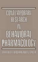 Contemporary Research in Behavioral Pharmacology