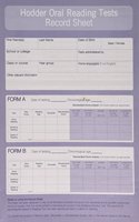 Hodder Oral Reading Tests: Record Sheet