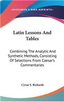 Latin Lessons And Tables