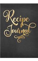 Recipe Journal: Grandmas Cookbook Blank Pages